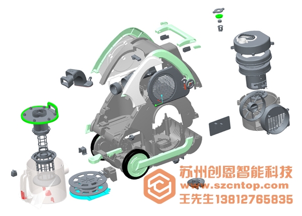 結構設計案例-萊克吸塵器產品